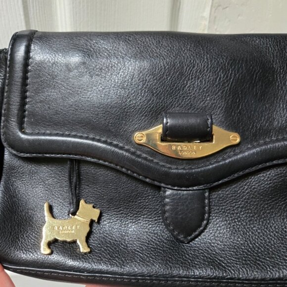 Radley London Black Leather Shoulder Crossbody Bag - Picture 4 of 13